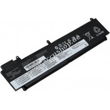 Accu passend fr Laptop Lenovo ThinkPad T470s, T460s, Typ 00HW023 (lange Bauform)