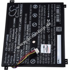 Accu passend fr Laptop Lenovo IdeaPad 100S-11IBY 80R200DHGE, Typ NB116