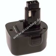 Accu fr Black & Decker Bohrschrauber KC12GTK 2000mAh