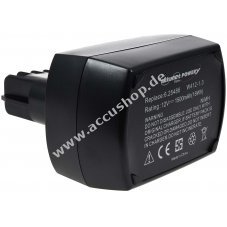 Accu fr Werkzeug Metabo 6.25474 (12V 1500mAh NiMH)