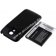 Accu fr Samsung Galaxy S4 mini LTE 3800mAh (erweiterte Bauform  mit Zusatzdeckel!)