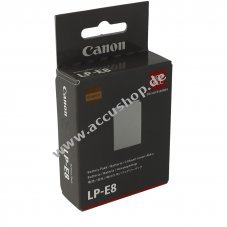 Accu fr Canon Typ LP-E8 Original