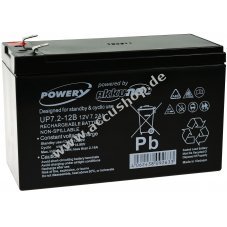 Powery Blei-Gel-Akku fr USV APC Smart-UPS SC420I