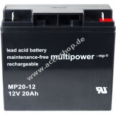 Powery Bleiaccu (multipower) fr USV APC Smart-UPS SUA1500I 20Ah (ersetzt auch 18Ah)