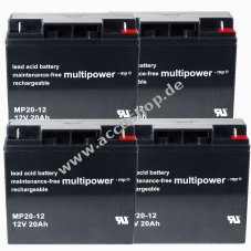 Powery Bleiaccu (multipower) fr USV APC Smart-UPS SMT2200I 20Ah (ersetzt auch 18Ah)