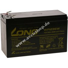 KungLong Blei-Gel-Akku fr USV APC Smart-UPS SC420 9Ah 12V (ersetzt auch 7,2Ah / 7Ah)