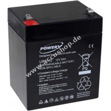 Powery Blei-Gel-Akku fr APC Back-UPS ES 350 5Ah 12V