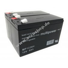 Powery Bleiaccu MP1236H fr USV APC Back-UPS RS 1500 9Ah 12V (ersetzt auch 7,2Ah/7Ah)