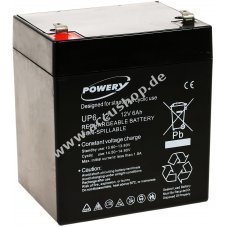 Powery Blei-Gel Akku 12V 6Ah fr APC Back-UPS BF350-GR