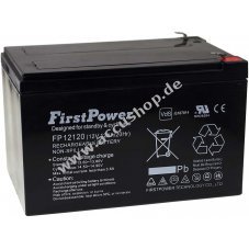 FirstPower Blei-Gel Akku fr USV APC RBC 4 12Ah 12V VdS