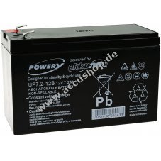 Powery Blei-Gel-Ersatzaccu fr USV APC BP420SI