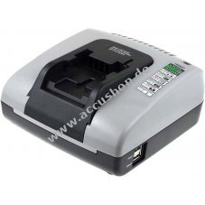 Powery Akku-Ladegert mit USB fr Black & Decker Akkubohrschrauber HP186F4L