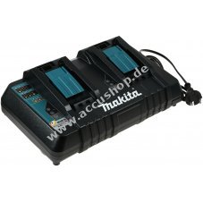 Doppel-Ladegert Makita Typ DC18RD fr Blockakkus 9,6V-14,4V NiMH / 14,4V-18V Li-Ion Accu Original