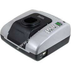 Powery Akku-Ladegert mit USB fr Bohrschrauber Ryobi HP1802M