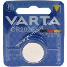 Varta Lithium Knopfzelle CR2025 DL2025 1er Blister