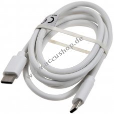 Daten-Ladekabel USBC-C auf USB-C 65W 1m Wei