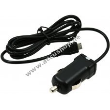 KfZ-Ladekabel mit Micro-USB 1A Schwarz fr HTC HD2