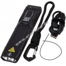 Nitecore EDC25 Taschenlampe 3000 Lumen USB-C schwarz